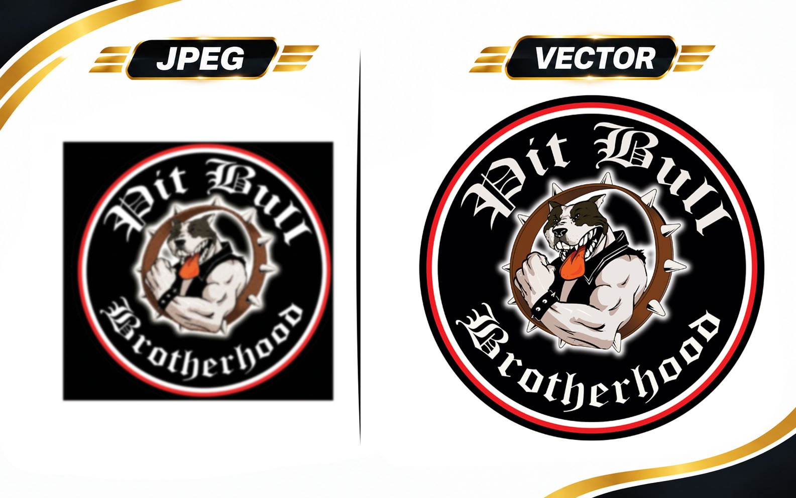 Embroidery Digitizing Pit Bulls Club Patch